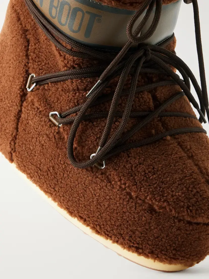 Moon Boot Icon Low Shell-trimmed Fleece Snow Boots | Thumbnail 5 Moon Boot Icon Low Shell-trimmed Fleece Snow Boots | Thumbnail 5