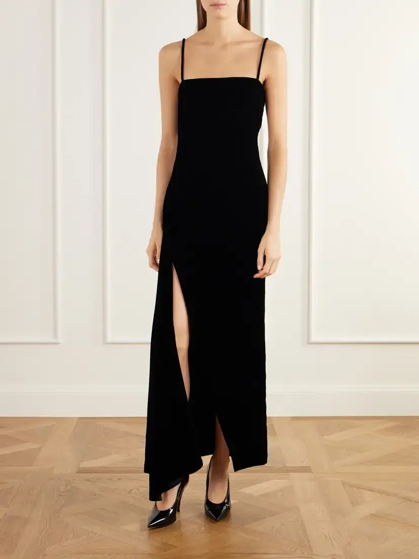 Givenchy Asymmetric Velvet Gown | Thumbnail 2 Givenchy Asymmetric Velvet Gown | Thumbnail 2