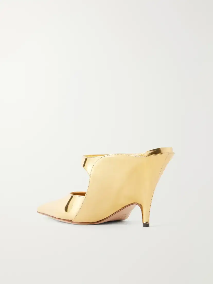Ferragamo Jasir 95 Metallic Patent-leather Mules | Thumbnail 3 Ferragamo Jasir 95 Metallic Patent-leather Mules | Thumbnail 3