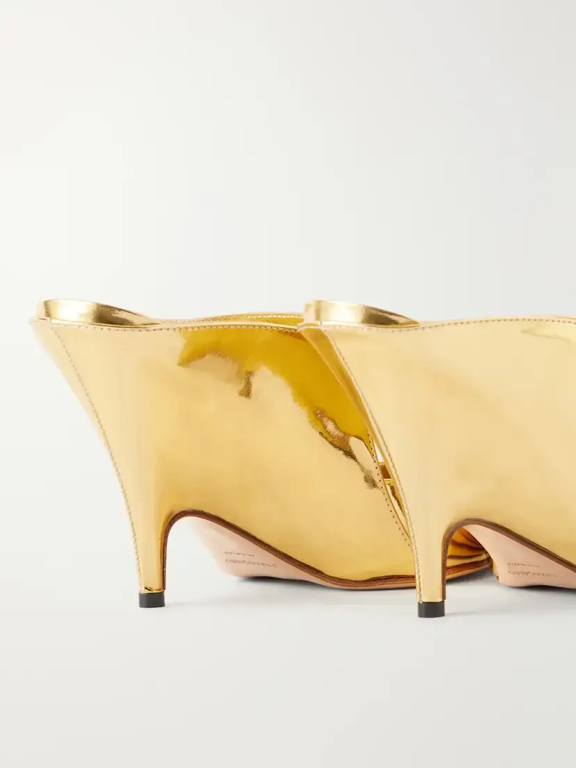 Ferragamo Jasir 95 Metallic Patent-leather Mules | Thumbnail 5 Ferragamo Jasir 95 Metallic Patent-leather Mules | Thumbnail 5