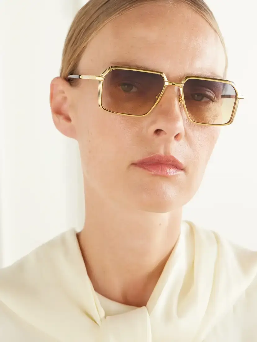 Jacques Marie Mage Vasco Gold-tone Aviator-style Sunglasses | Thumbnail 2 Jacques Marie Mage Vasco Gold-tone Aviator-style Sunglasses | Thumbnail 2