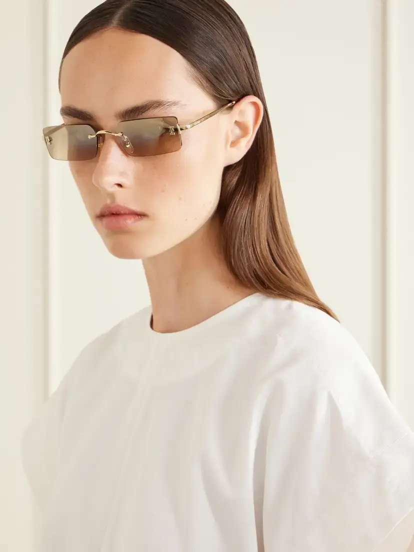 Cartier Eyewear Motifs De Cartier Square-frame Gold-tone Sunglasses | Thumbnail 2 Cartier Eyewear Motifs De Cartier Square-frame Gold-tone Sunglasses | Thumbnail 2