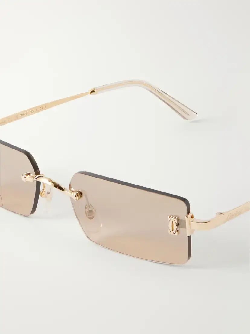 Cartier Eyewear Motifs De Cartier Square-frame Gold-tone Sunglasses | Thumbnail 4 Cartier Eyewear Motifs De Cartier Square-frame Gold-tone Sunglasses | Thumbnail 4