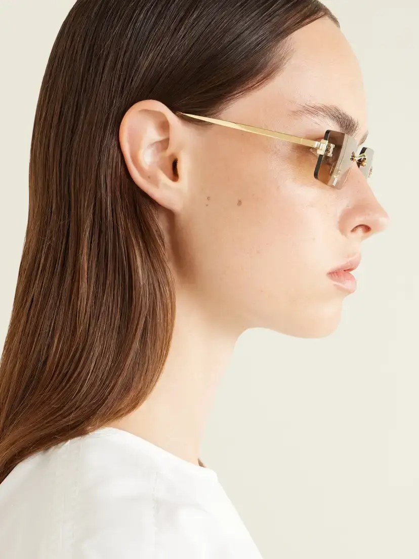 Cartier Eyewear Motifs De Cartier Square-frame Gold-tone Sunglasses | Thumbnail 5 Cartier Eyewear Motifs De Cartier Square-frame Gold-tone Sunglasses | Thumbnail 5