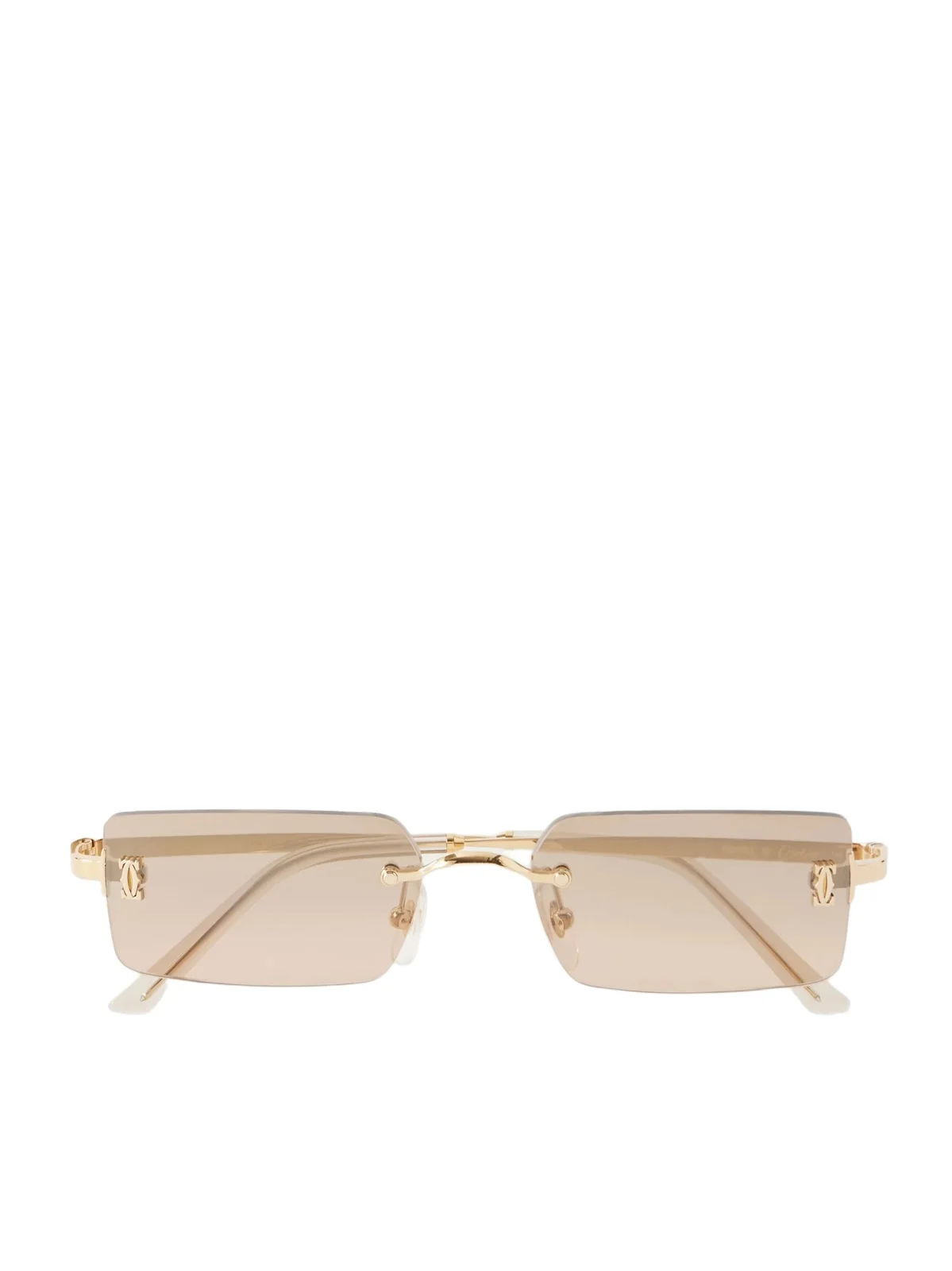 Cartier Eyewear Motifs De Cartier Square-frame Gold-tone Sunglasses