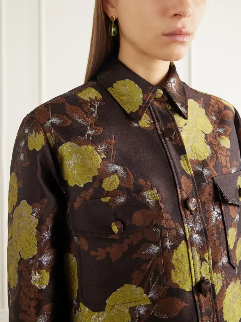 La DoubleJ Better Than Your Boyfriend's Floral-jacquard Twill Jacket | Thumbnail 5 La DoubleJ Better Than Your Boyfriend's Floral-jacquard Twill Jacket | Thumbnail 5
