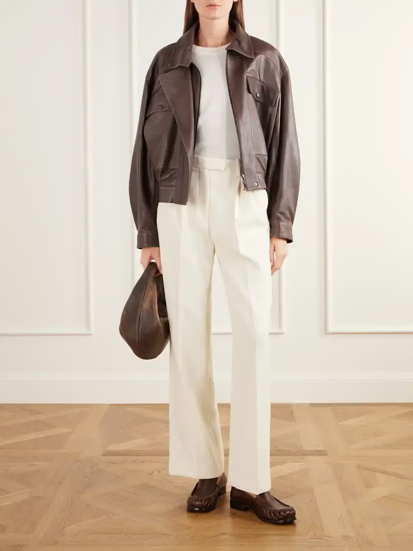 Almada Pleated Twill Straight-leg Pants | Thumbnail 2 Almada Pleated Twill Straight-leg Pants | Thumbnail 2