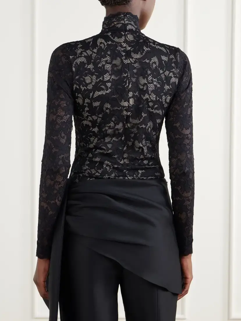 Zimmermann Corded Lace Turtleneck Bodysuit | Thumbnail 4 Zimmermann Corded Lace Turtleneck Bodysuit | Thumbnail 4