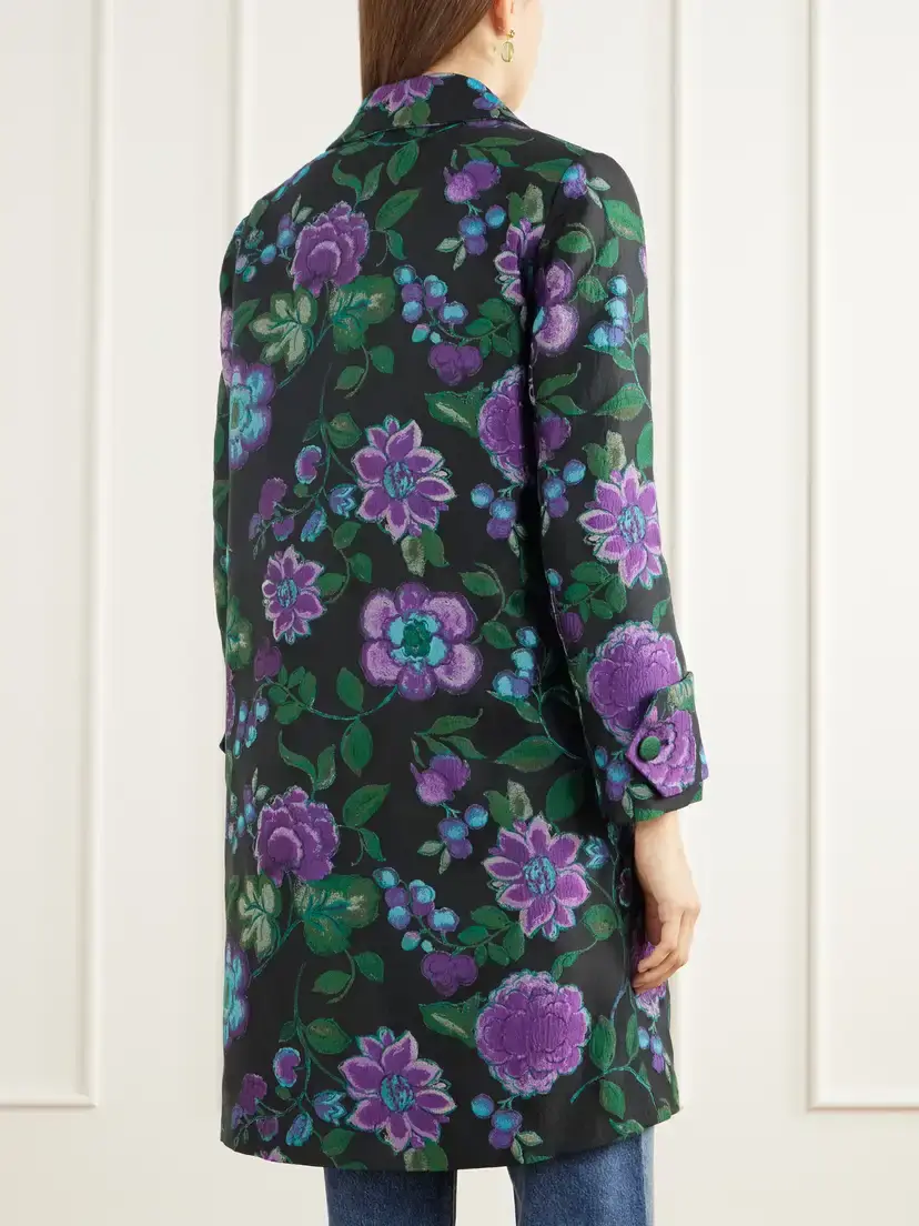 La DoubleJ Precious Floral-jacquard Coat | Thumbnail 4 La DoubleJ Precious Floral-jacquard Coat | Thumbnail 4