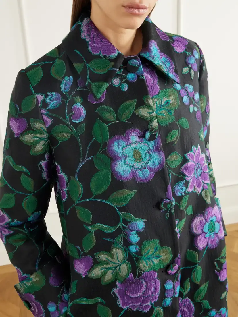 La DoubleJ Precious Floral-jacquard Coat | Thumbnail 5 La DoubleJ Precious Floral-jacquard Coat | Thumbnail 5
