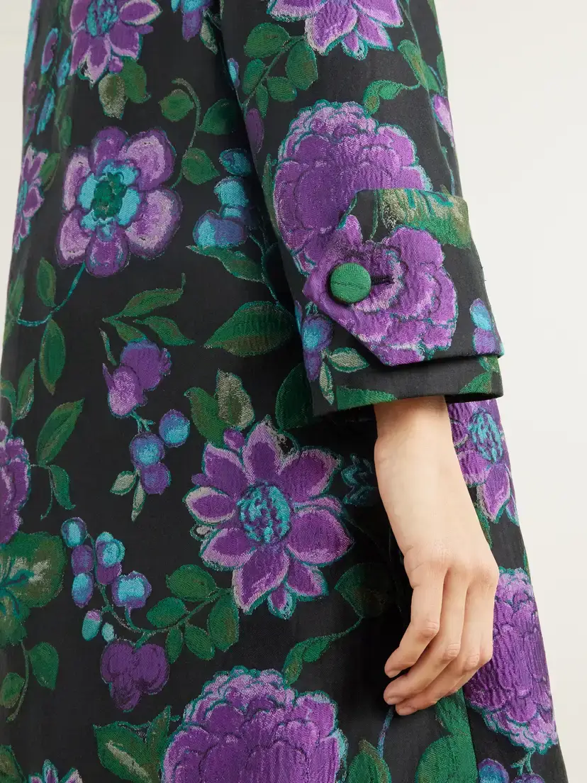 La DoubleJ Precious Floral-jacquard Coat | Thumbnail 6 La DoubleJ Precious Floral-jacquard Coat | Thumbnail 6