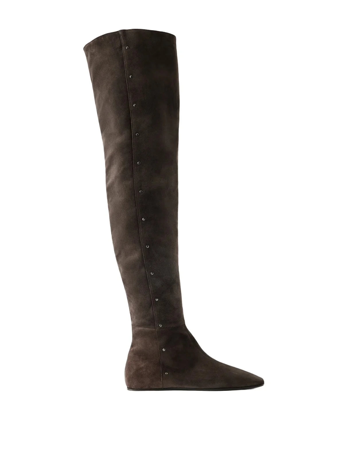Max Mara Maspietra Studded Paneled Suede Over-the-knee Boots