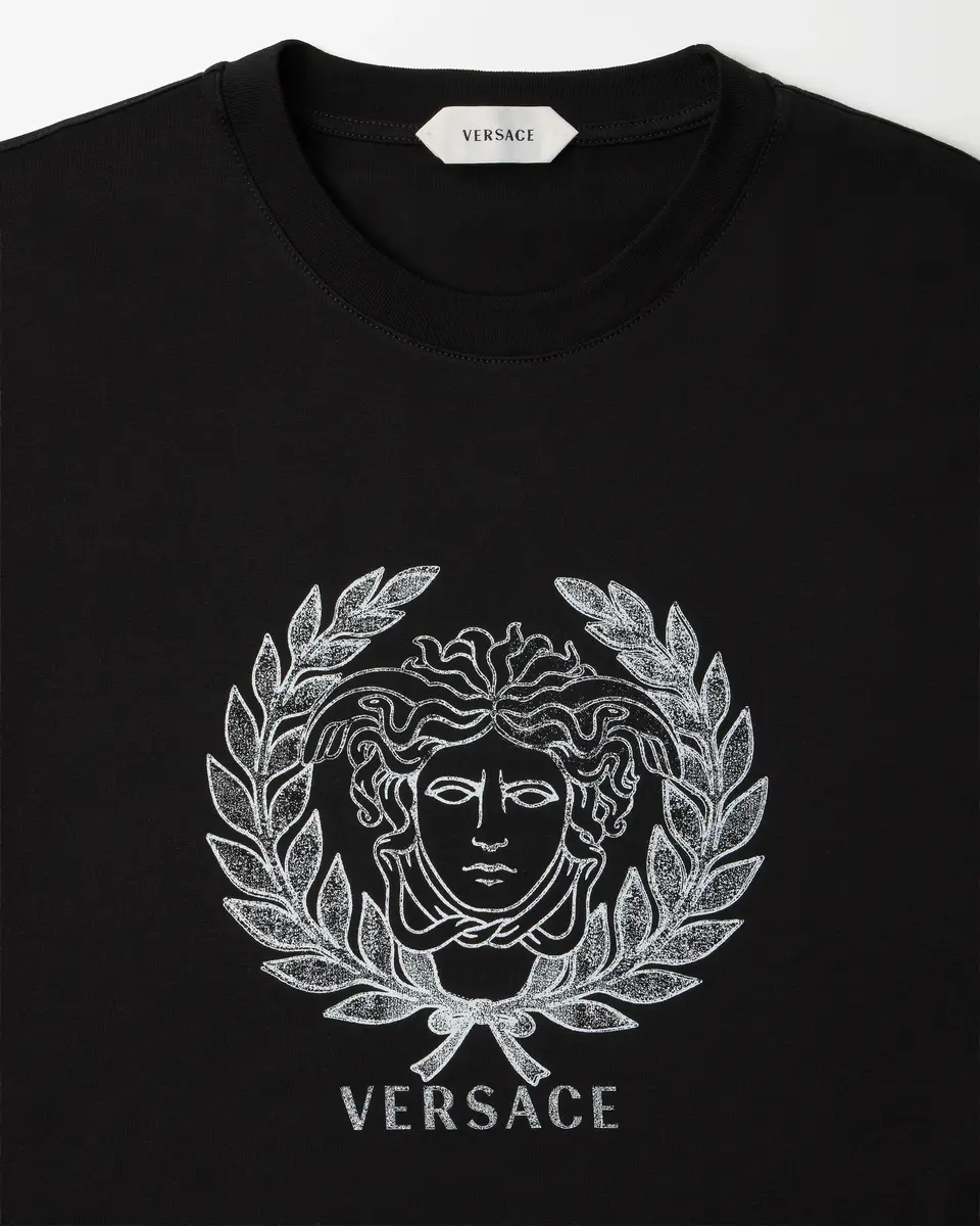 Versace Printed Cotton-Jersey Slim T-Shirt | Thumbnail 2 Versace Printed Cotton-Jersey Slim T-Shirt | Thumbnail 2
