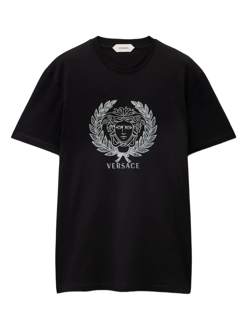 Versace Printed Cotton-Jersey Slim T-Shirt