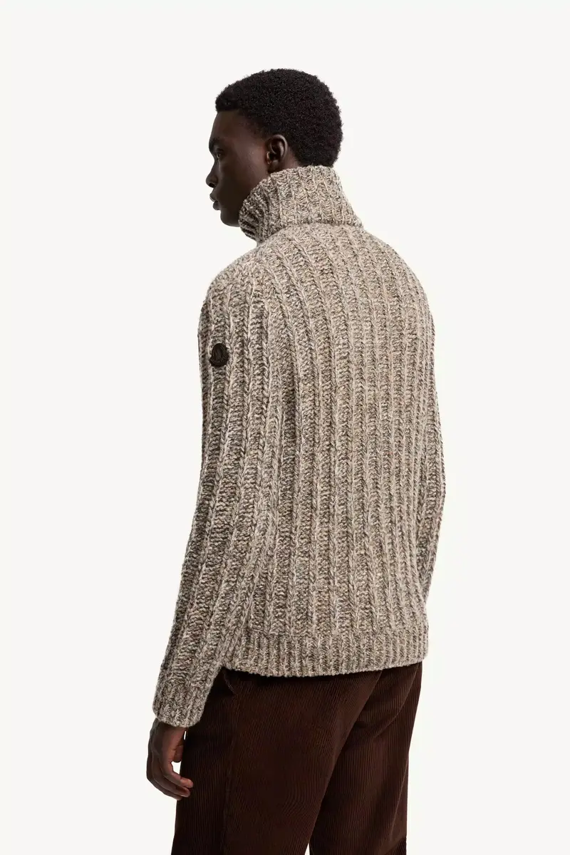 Moncler Wool Blend Bouclé Zip-up Cardigan | Thumbnail 6 Moncler Wool Blend Bouclé Zip-up Cardigan | Thumbnail 6