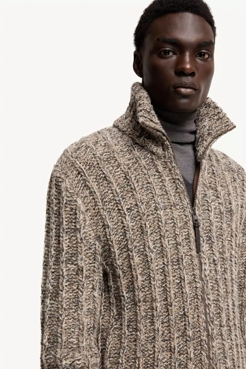 Moncler Wool Blend Bouclé Zip-up Cardigan | Thumbnail 7 Moncler Wool Blend Bouclé Zip-up Cardigan | Thumbnail 7