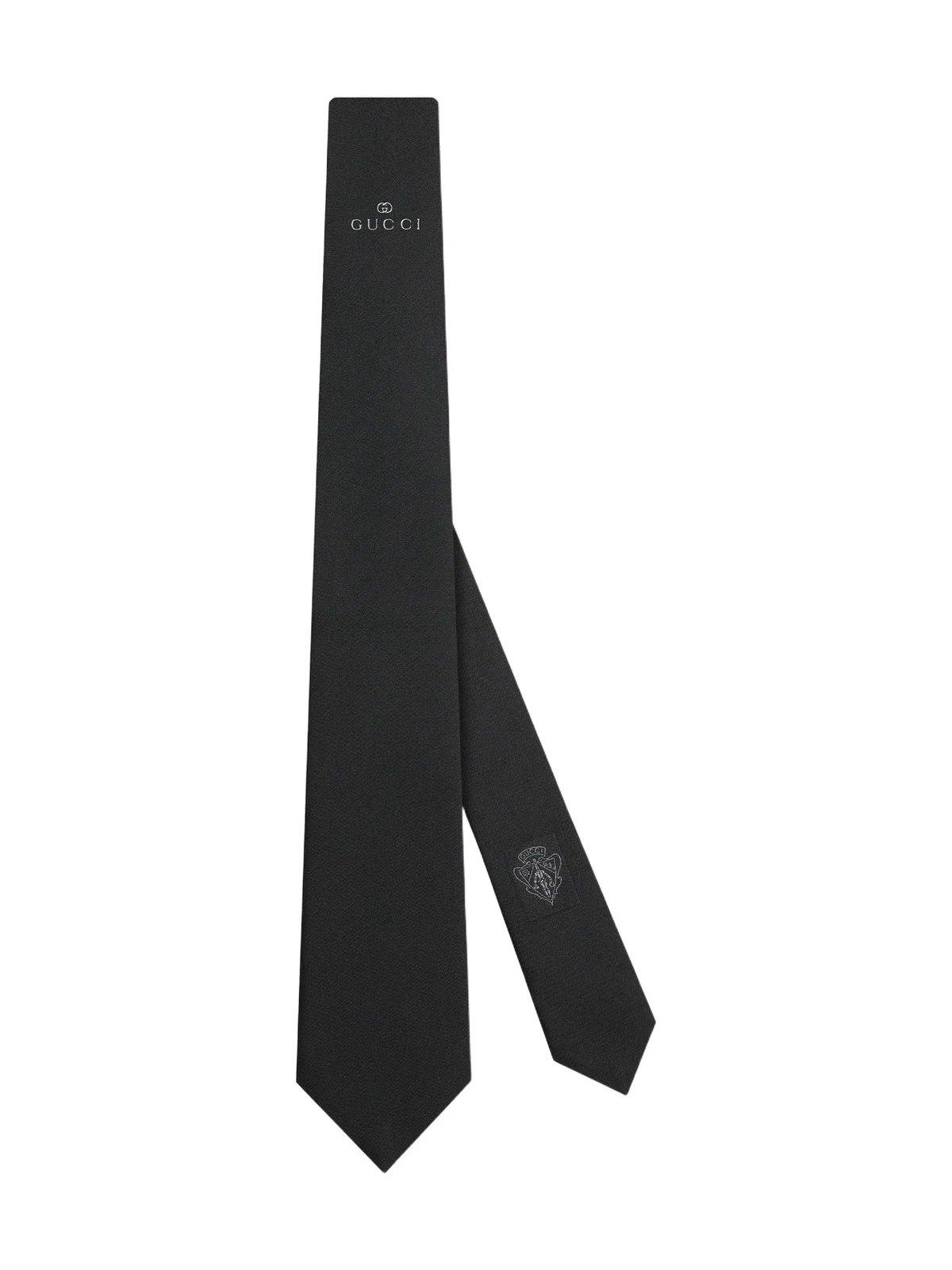 Silk Tie With Gucci Interlocking G