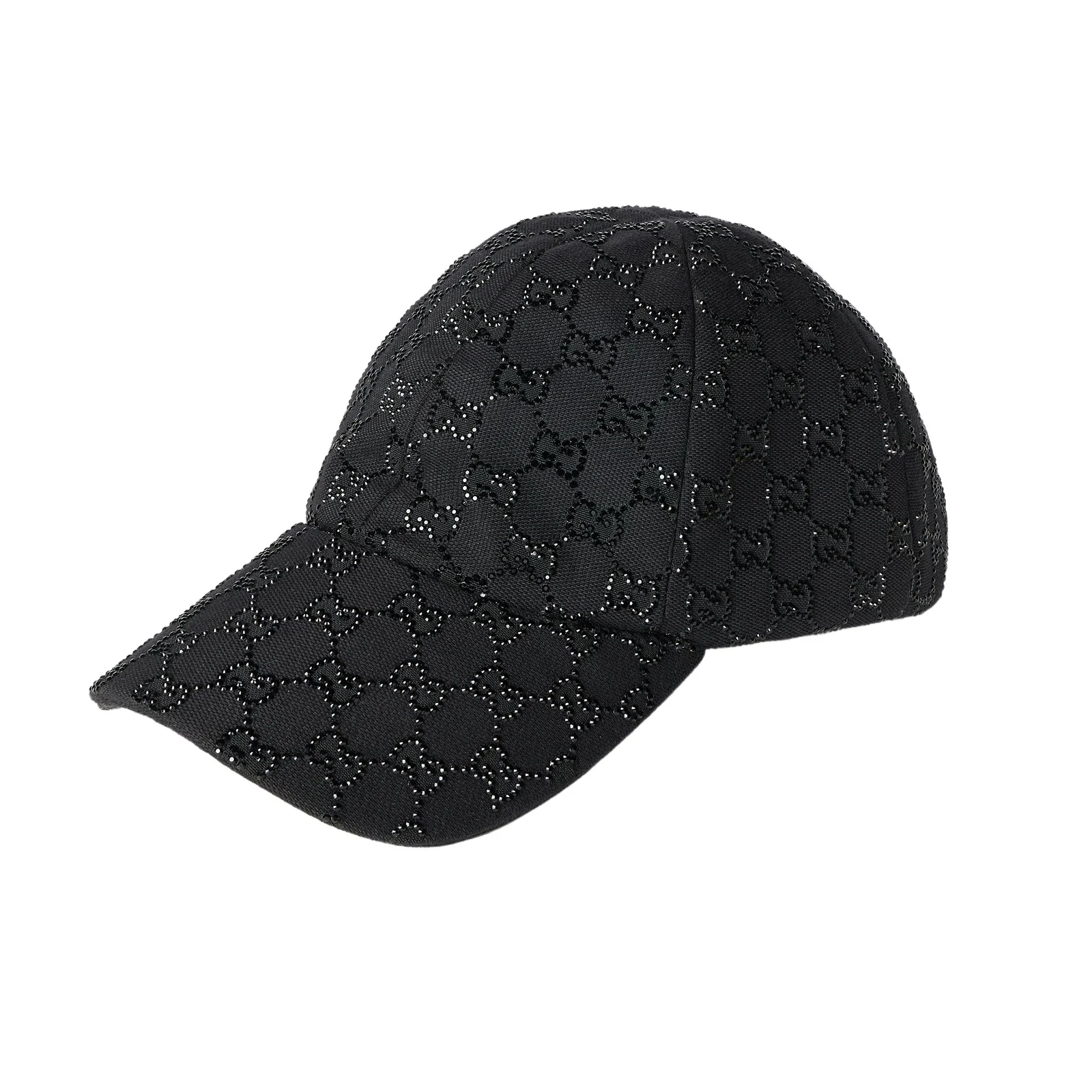 Gucci GG Canvas Baseball Hat With Crystals