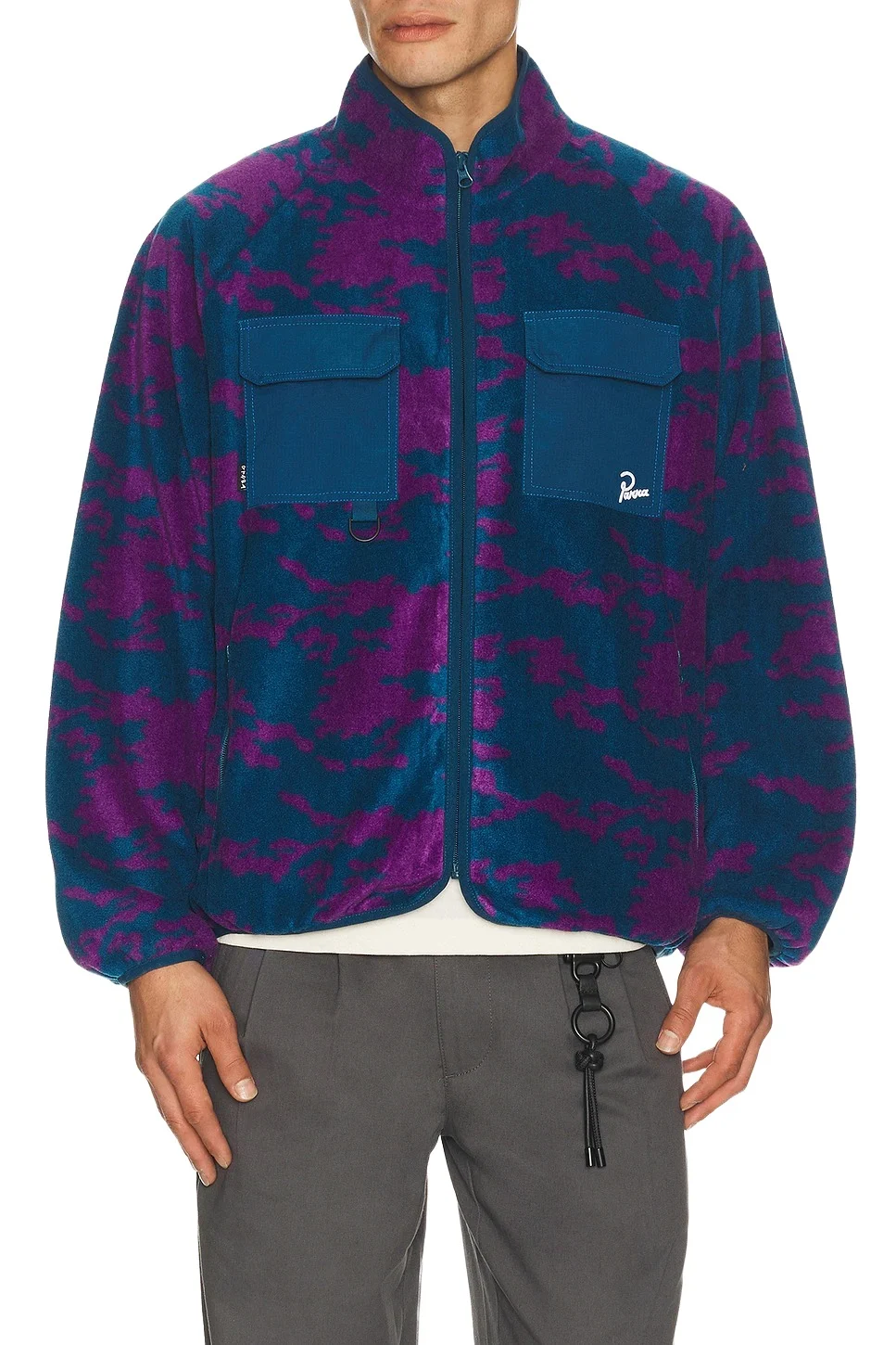 By Parra Purple Darwin Camo Fleece