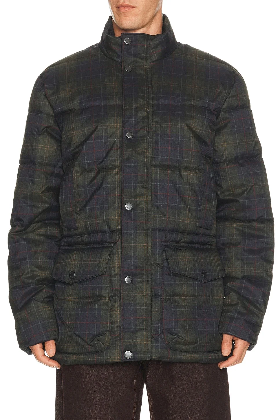 Barbour Lonnen Tartan Puffer Jacket