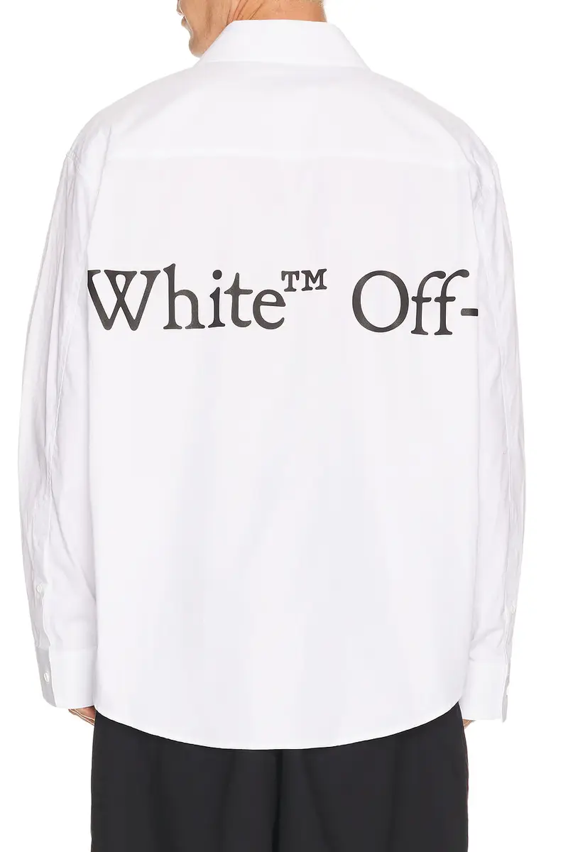 Off-White Bookish Scarf Poplin Overshirt | Thumbnail 2 Off-White Bookish Scarf Poplin Overshirt | Thumbnail 2