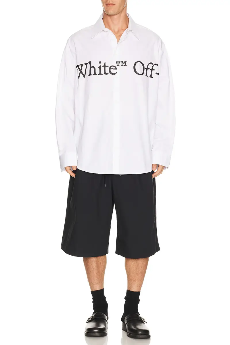 Off-White Bookish Scarf Poplin Overshirt | Thumbnail 3 Off-White Bookish Scarf Poplin Overshirt | Thumbnail 3