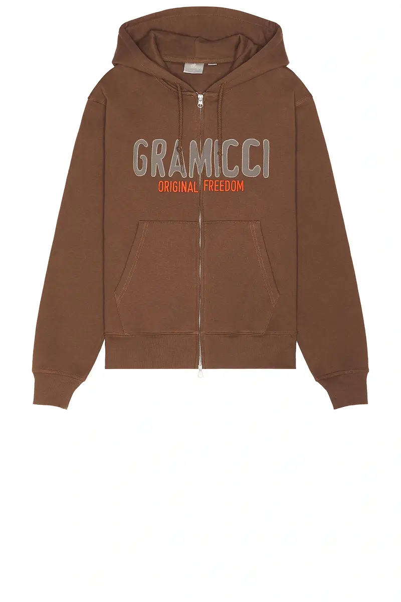 Gramicci Spell Out Zip Hooded Sweatshirt | Thumbnail 4 Gramicci Spell Out Zip Hooded Sweatshirt | Thumbnail 4