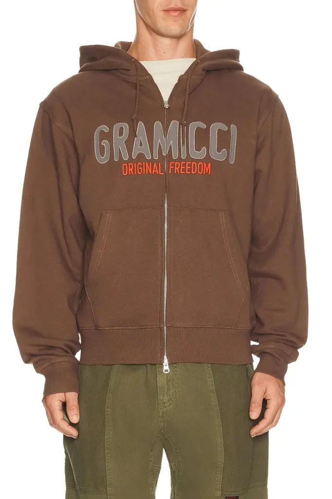Gramicci Spell Out Zip Hooded Sweatshirt