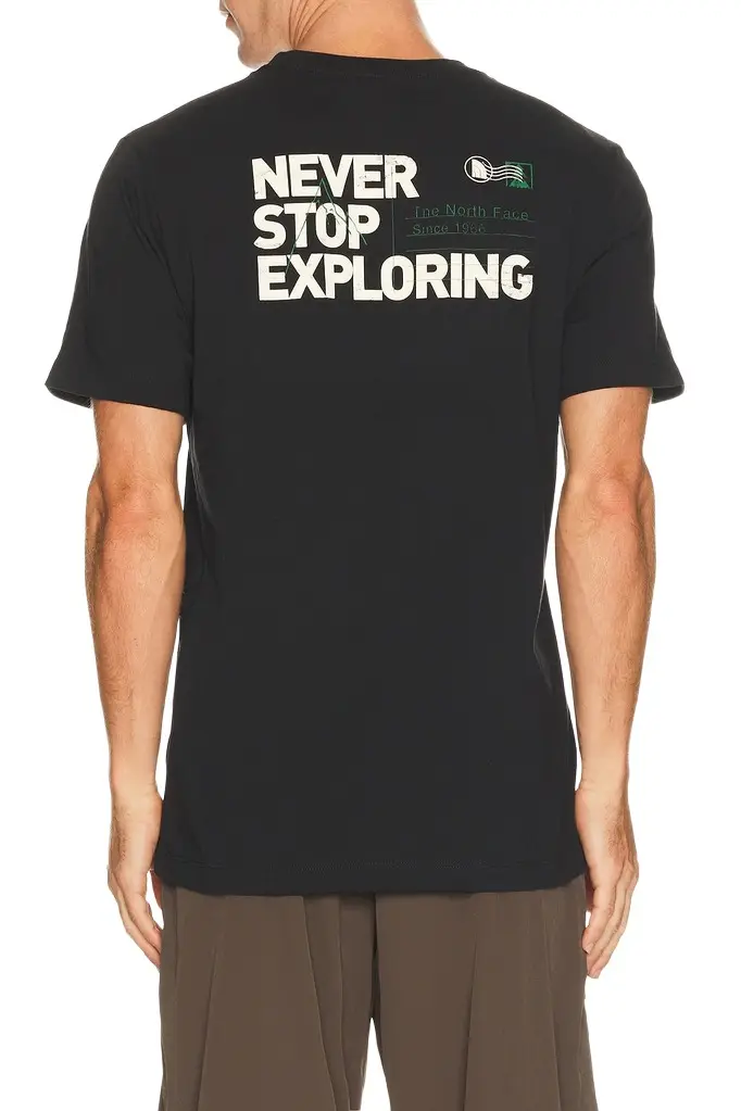 Men's Never Stop Postcard Regular Short Sleeve Tee Men's Never Stop Postcard Regular Short Sleeve Tee