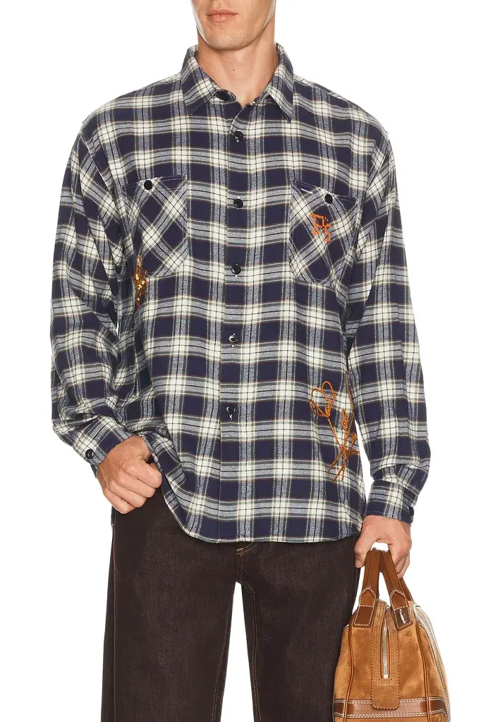President's Rip P's Check Flower Shirt