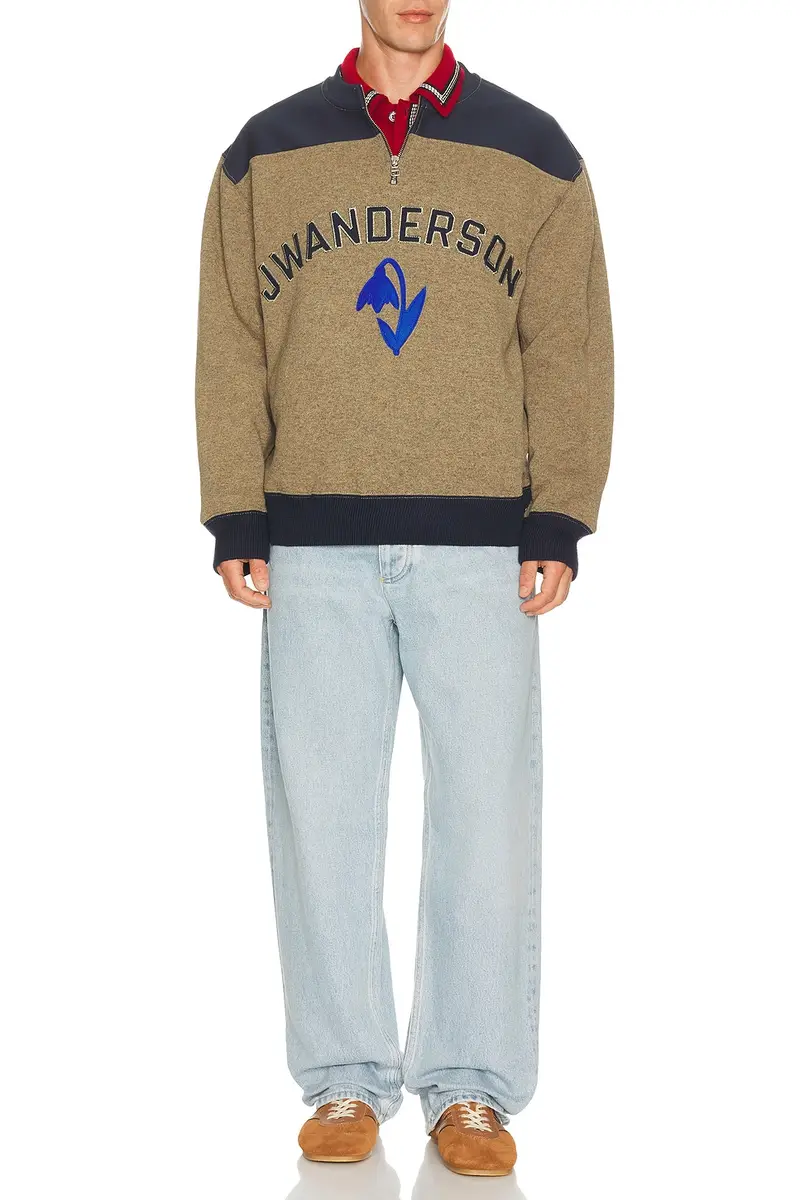 JW Anderson Half Zip Sweatshirt | Thumbnail 3 JW Anderson Half Zip Sweatshirt | Thumbnail 3