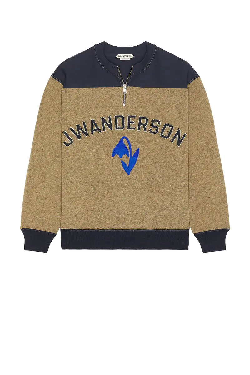 JW Anderson Half Zip Sweatshirt | Thumbnail 4 JW Anderson Half Zip Sweatshirt | Thumbnail 4