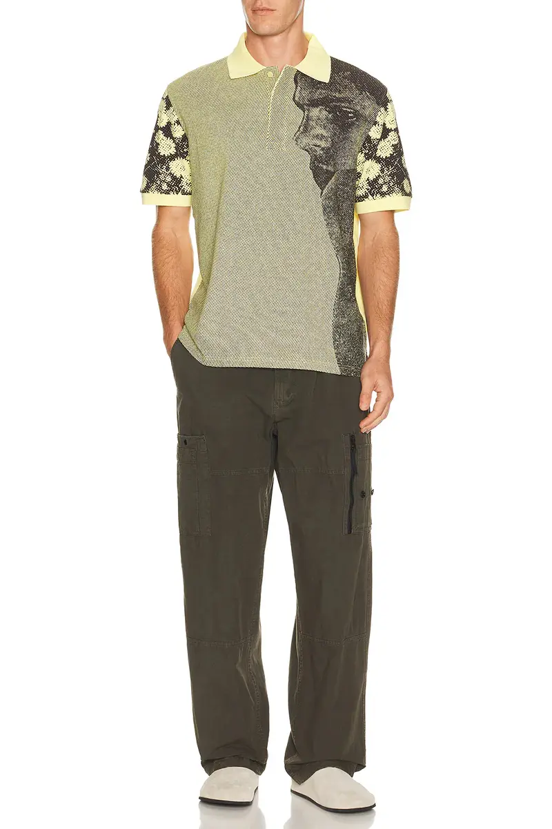 JW Anderson Man With Daisies Short Sleeve Polo | Thumbnail 4 JW Anderson Man With Daisies Short Sleeve Polo | Thumbnail 4