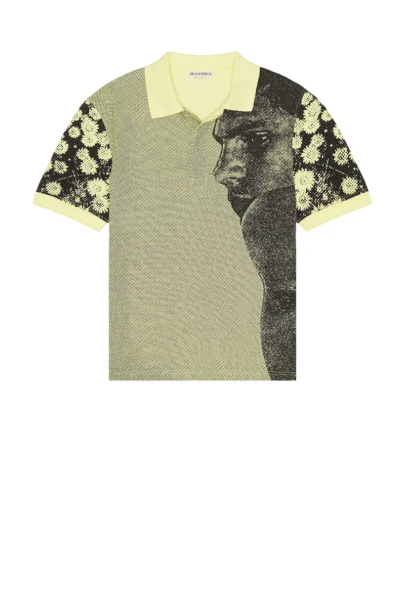 JW Anderson Man With Daisies Short Sleeve Polo | Thumbnail 5 JW Anderson Man With Daisies Short Sleeve Polo | Thumbnail 5