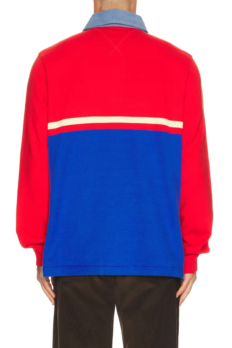 JW Anderson Contrast Collar Long Sleeve Polo | Thumbnail 2 JW Anderson Contrast Collar Long Sleeve Polo | Thumbnail 2