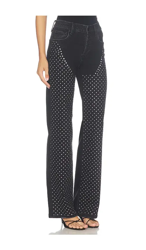 Hudson Jeans Rosie High Rise Wide Leg Jeans With Embellishment | Thumbnail 2 Hudson Jeans Rosie High Rise Wide Leg Jeans With Embellishment | Thumbnail 2