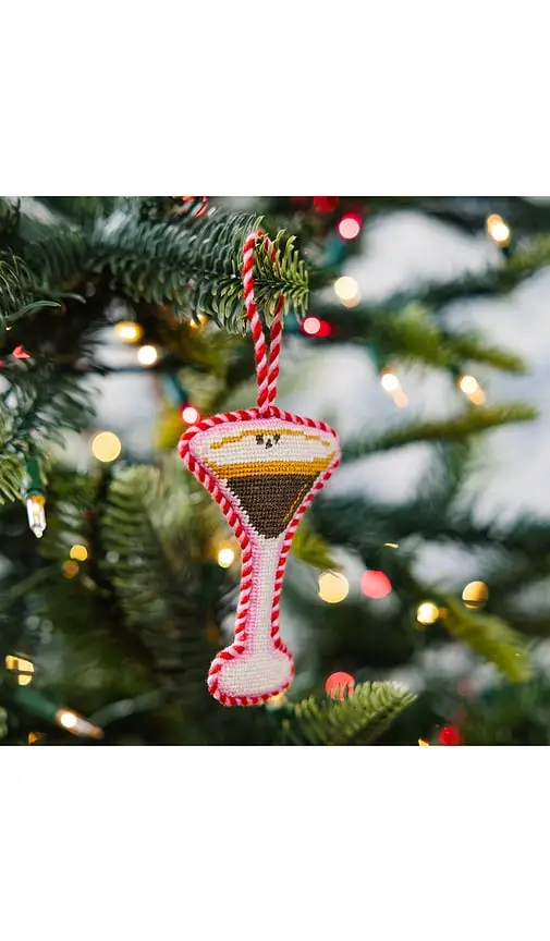 Furbish Studio Espresso Martini Needlepoint Ornament | Thumbnail 2