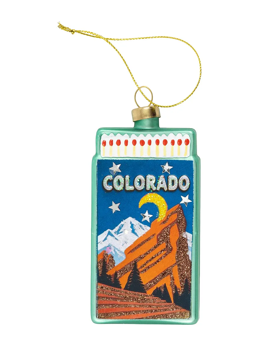 Furbish Studio Colorado Matchbook Ornament