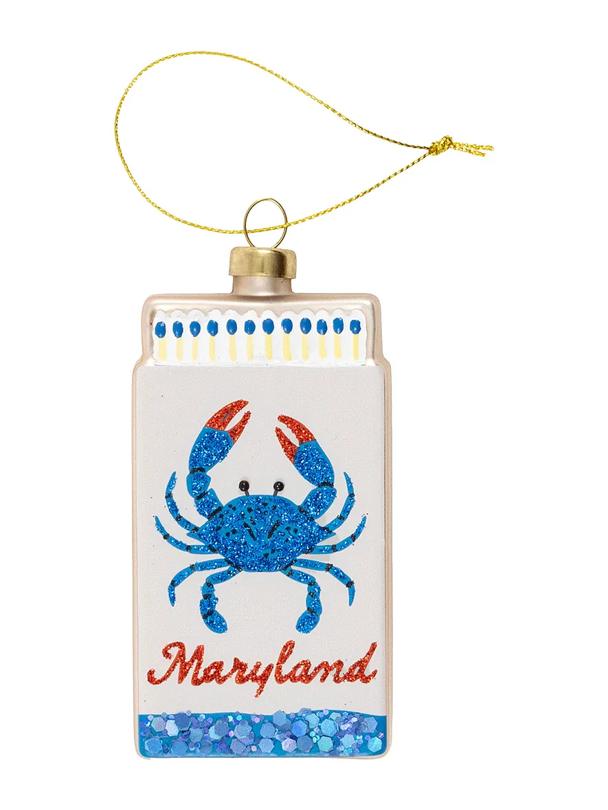 Furbish Studio Maryland Matchbook Ornament