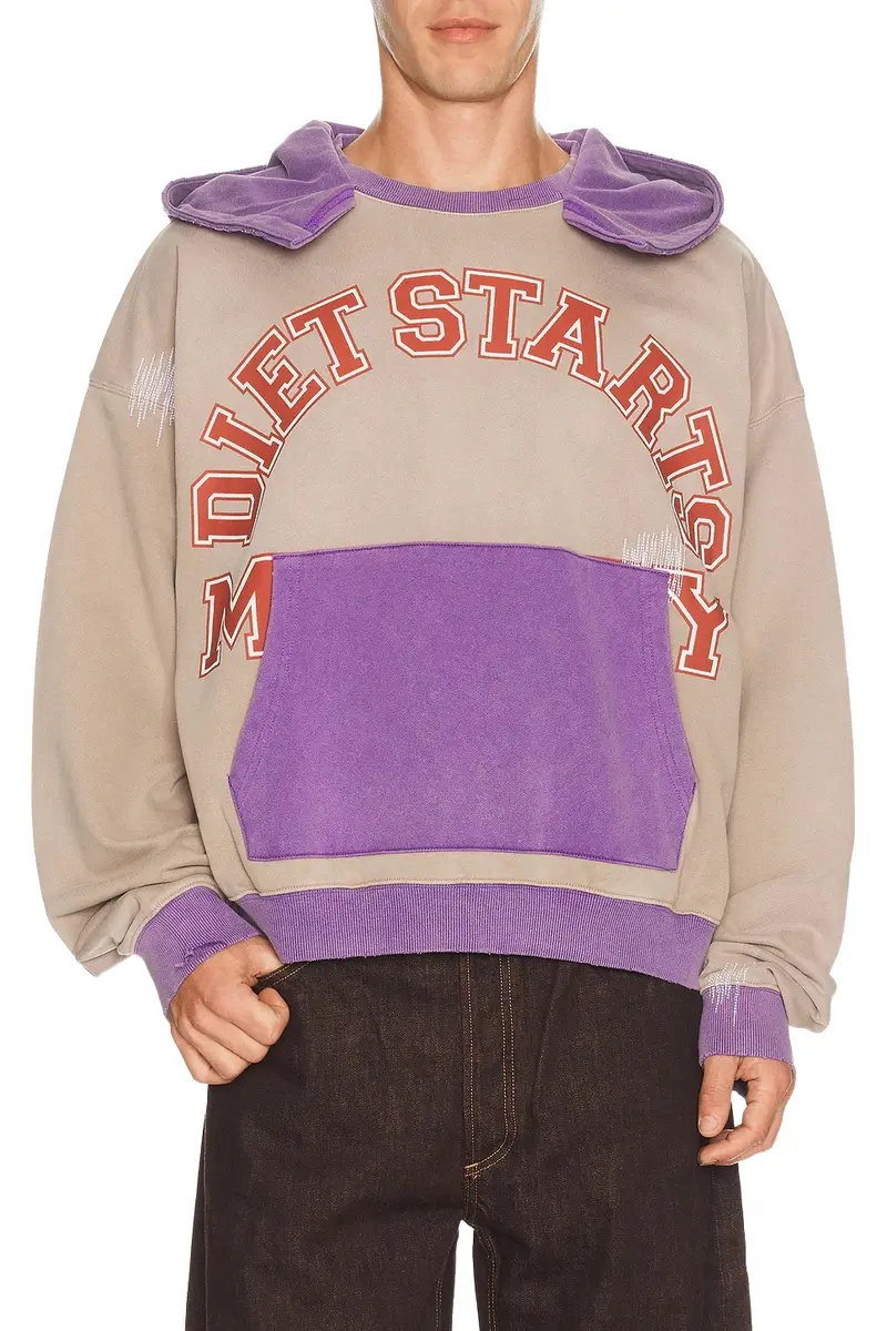 Diet Starts Monday Collegiate Overlap Hoodie