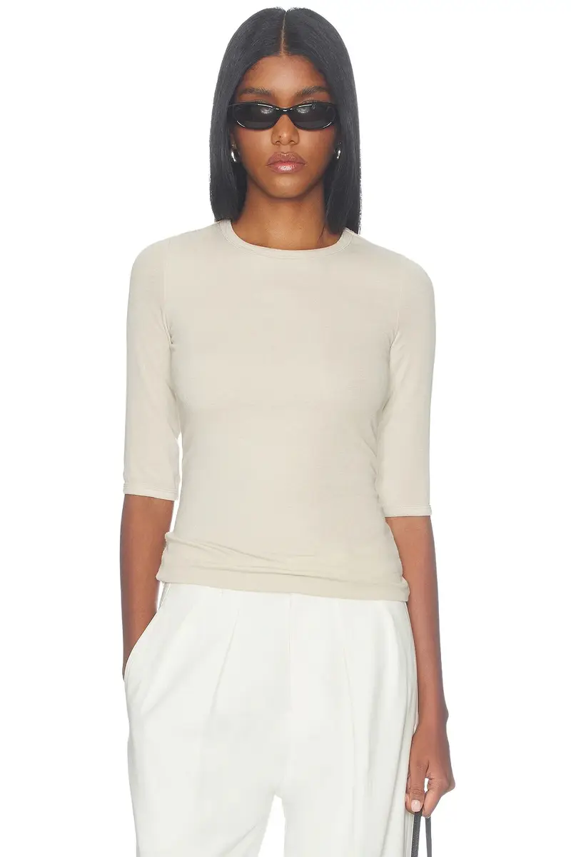 Artless Lee Cropped Sleeve Top