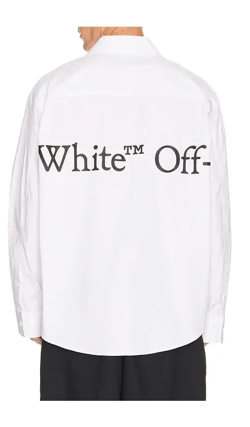 Off-White Bookish Scarf Poplin Overshirt | Thumbnail 2 Off-White Bookish Scarf Poplin Overshirt | Thumbnail 2