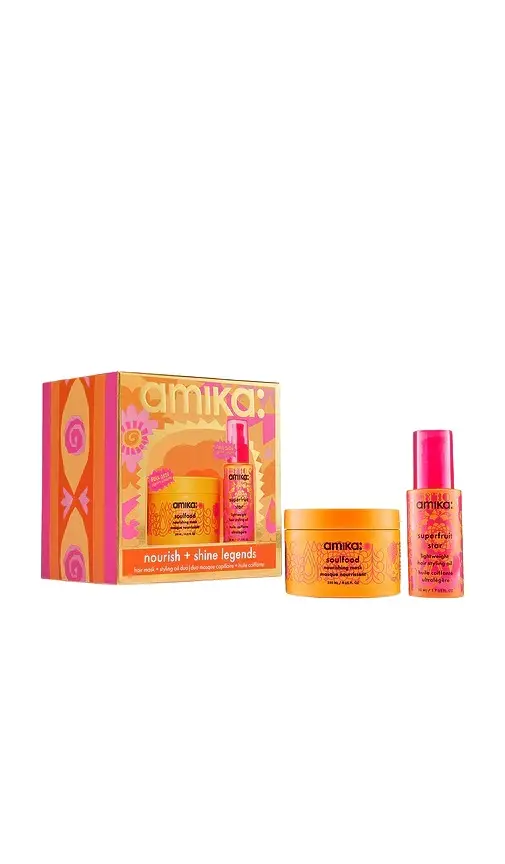 amika Nourish + Shine Legends Mask + Hair Oil Set