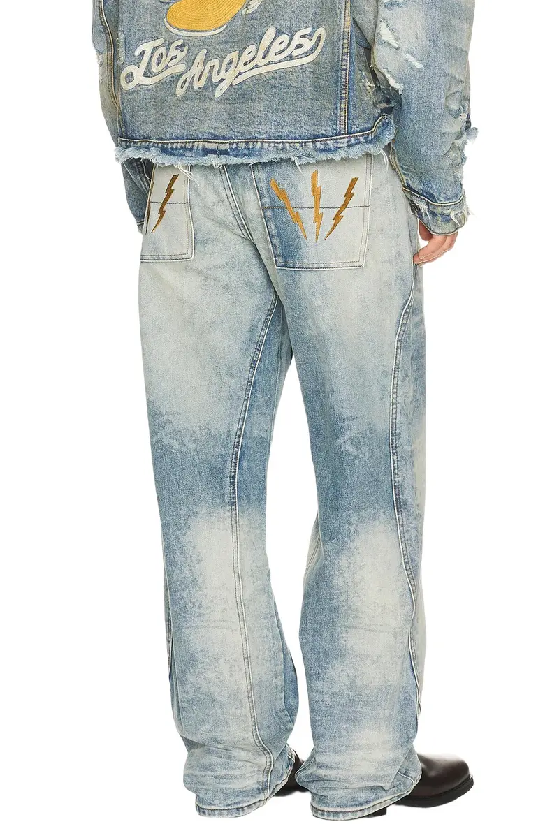 Diet Starts Monday Double Knee Bolt Denim Jeans