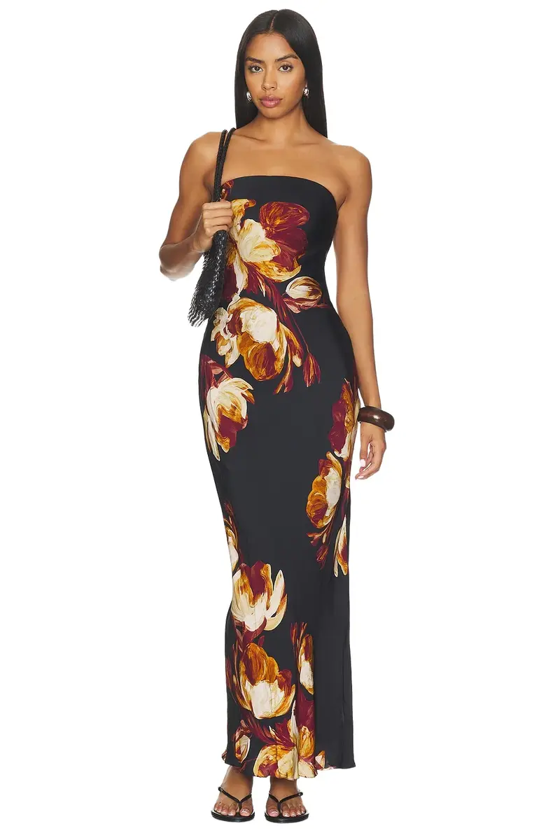 ROCOCO SAND Strapless Maxi Dress