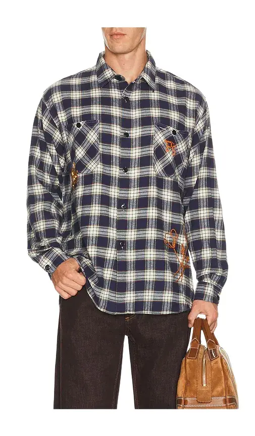 President's Rip P's Check Flower Shirt