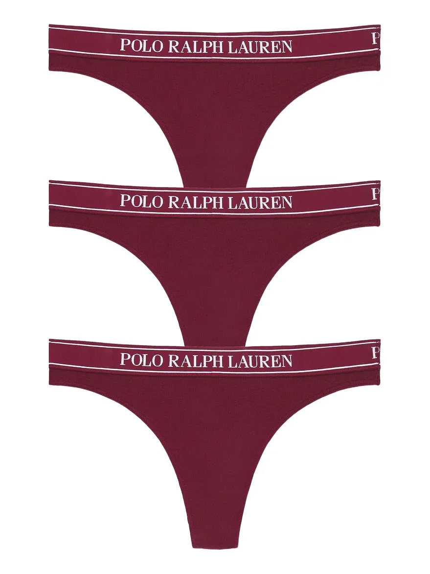 Polo Ralph Lauren Intimates Essentials Thong 3 Pack