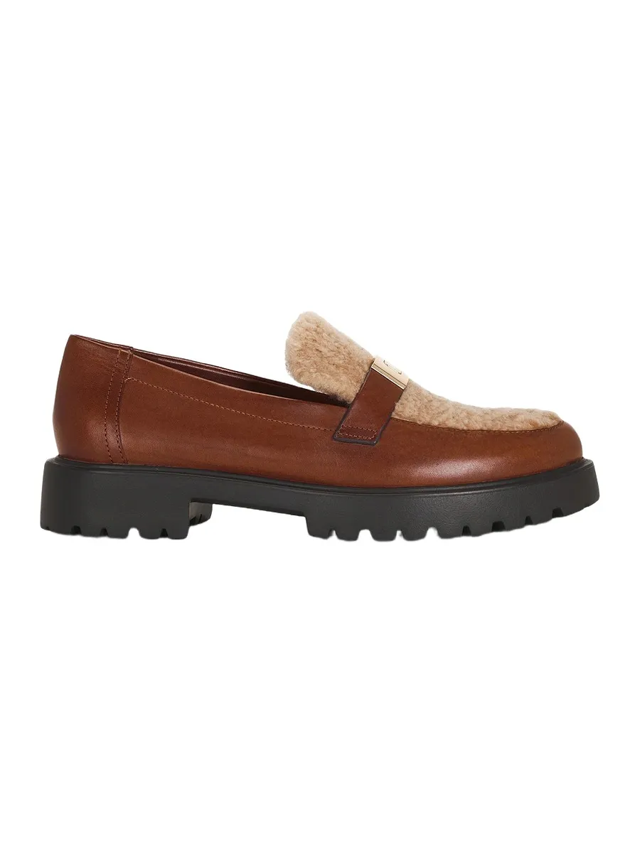 Leelee Shearling Lug Loafer