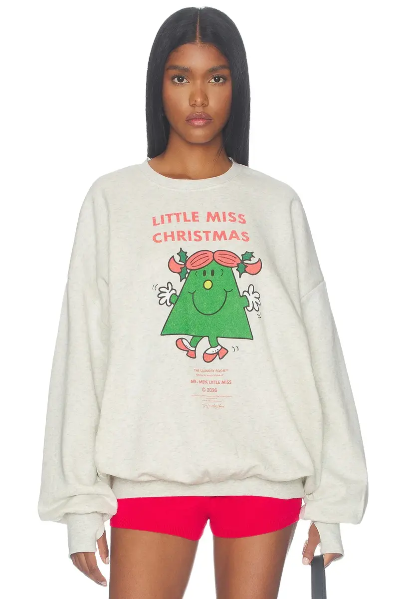 Little Miss Christmas Jump Jumper Sweatshirt