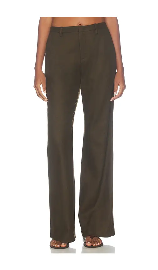 Vince Simone Mid Rise Soft Flannel Flare Pant | Thumbnail 2 Vince Simone Mid Rise Soft Flannel Flare Pant | Thumbnail 2